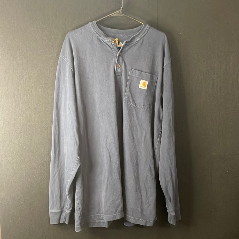 Men Carhart size L Tall, original fit Navy sweatshirt